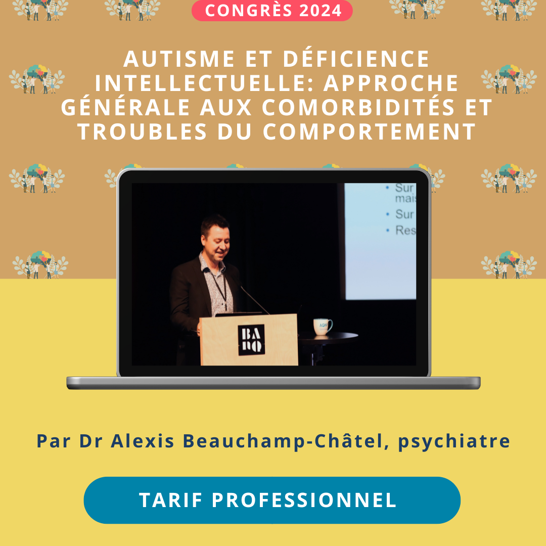 AUTISME ET DÉFICIENCE INTELLECTUELLE - Tarif pro