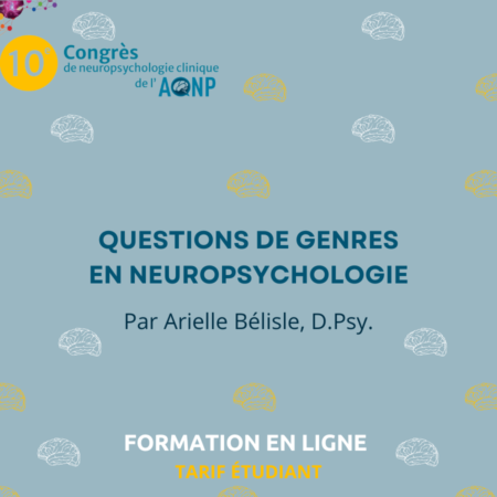 Questions de genres en neuropsy - Tarif etudiant