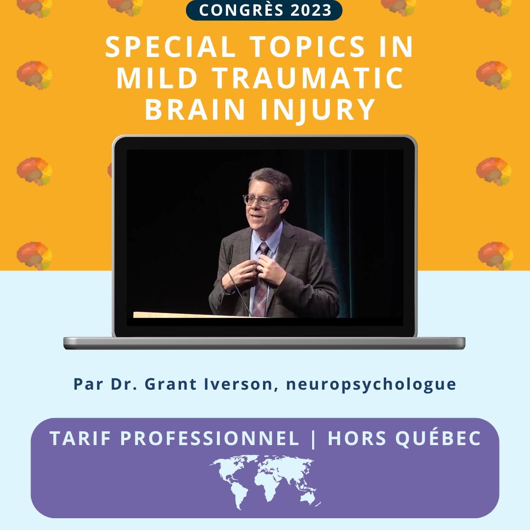 Special Topics Mild Traumatic Brain Injury - Tarif pro Hors Qc